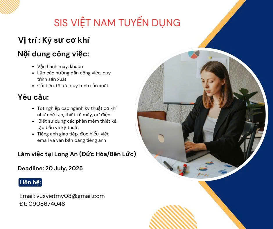 Công ty SIS Việt Nam tuyển dụng